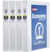 Economy View 3 Ring Binders, 1" round Rings, 4 White Binders (19200)