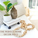 Decorative Wood Riser for Display - Beautiful Wooden Farmhouse Pedestal Stand Uniquely Displays Your Decorations - the Perfect Display Tray for Your Home and Kitchen Decor
