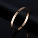 Women'S Stainless Steel Bracelet Jewelry Crystal Bracelet with Cube Zircon Hinge Jewelry Oval Bangle Witness the Gift of Love