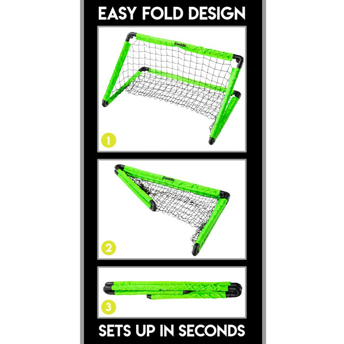 Kids Mini Soccer Goal Set - Includes Goal, Ball + Pump