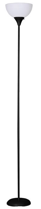 Mainstays Transitional Metal Floor Lamp with LED Bulb, Painted Black Finish