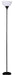 Mainstays Transitional Metal Floor Lamp with LED Bulb, Painted Black Finish