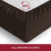 Queen Fitted Sheet - Deep Pocket Cooling Sheets up to 16 Inch - Hotel Luxury Bedding - Softest Sheets - Wrinkle, Fade, Stain Resistant - 1 Single Queen Fitted Sheet Only (Queen, Brown)