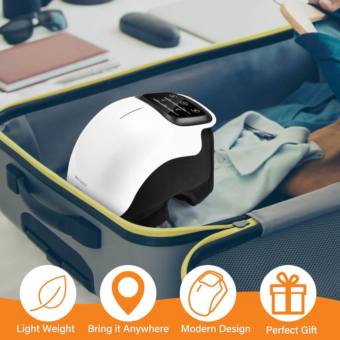 Cordless Knee Massager, FDA Registered, Infrared Heat and Vibration Knee Pain Relief for Swelling Stiff Joints, Stretched Ligament and Muscles Injuries, August 2022 Longer Knee Straps