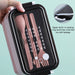 Lunch Box 2-Layer 3-Compartment Bento Box Cutlery Set Portable Leak Proof Food Container Storage Box with Fork Spoon Chopsticks For