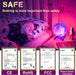Moon Lamp Inches Galaxy Lamp Night Light 16 Colors LED Moon Light with Stand Remote Touch Control and USB Rechargeable Home Décor(5.9 Inches)