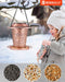 Bird Feeders for Outdoors Hanging Solar Bird Feeder Garden Lantern for outside Patio Decoration Gift for Wild Bird Lovers Metal Easy to Clean and Fill