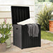 All-Weather Outdoor Storage Deck Box Container Patio Garden Furniture Outdoor Storage for Furniture Cushions, Gardening Tools and Pool Toys (Black)
