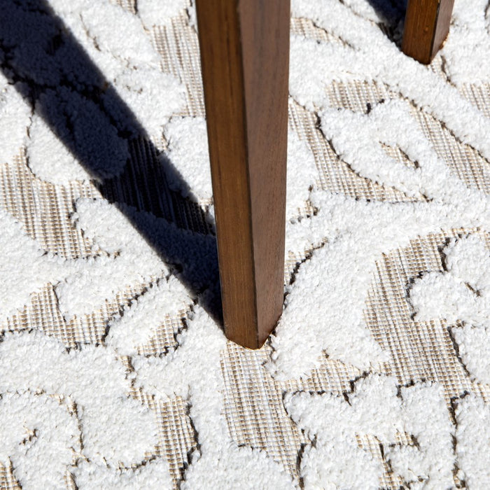 My Texas House Rosalie Rosalie, Transitional Transitional, Floral, Woven Area Rug, 5'2" X 7'6"