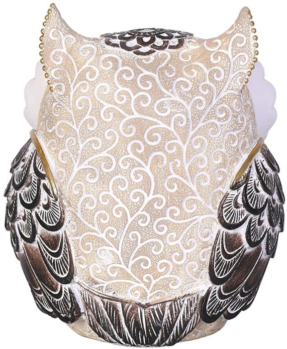 Adorable Owl Figurine,Big Eyes Cute Owl Statue,Shelf Accents for Home Office Decor and Owl Lovers