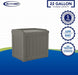 22-Gallon Small Deck Box - Lightweight Resin Indoor/Outdoor Storage Container and Seat for Patio Cushions and Gardening Tools - Store Items on Garage, Yard - Stone Gray