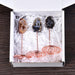 3PCS Agate Geode Irregular Natural Crystal with Copper Stand Gem Ornaments for Healing Crystal Home Decor 3-5"