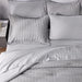 Cozylux Queen Bed in a Bag Light Grey Seersucker Textured Comforter Set with Sheets 7-Pieces All Season Bedding Sets with Comforter, Pillow Sham, Flat Sheet, Fitted Sheet and Pillowcase