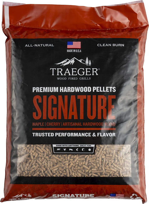 Signature Blend 100% All-Natural Wood Pellets for Smokers and Pellet Grills, BBQ, Bake, Roast, and Grill, 20 Lb. Bag