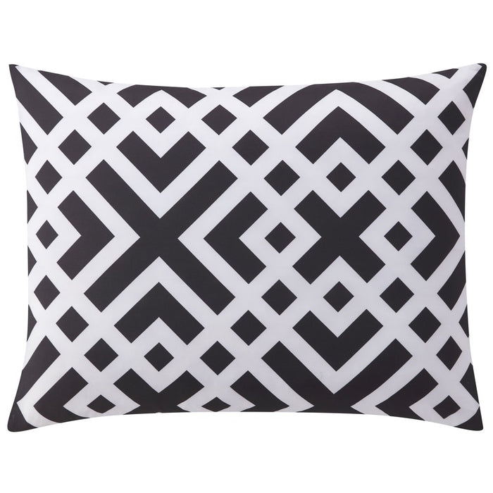 Mainstays Black Geometric 8 Piece Bed in a Bag Comforter Set with Sheets, King