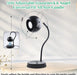 360°Adjustable Candle Warmer Lamp, Dimmer + Timer Candle Melter with Freely Height and Angle, Metal Electric Lantern Work with Yankee Large Jar, Top-Down Candle Melter for Home Decor,2 Blub, Black