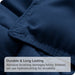 Goose down Alternative Comforter Set, Premium 1800 Collection, with Pillow Shams, 3 Piece Set, Queen, Dark Blue