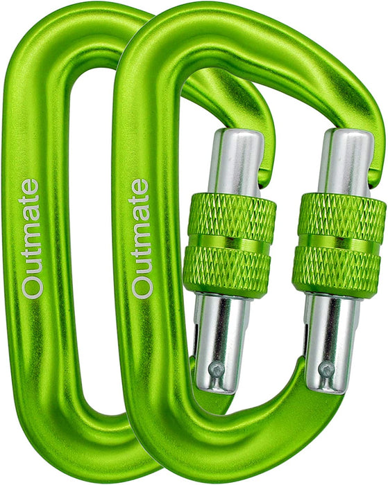 Hammock Carabiner Clip,12Kn 7075 Aluminium Alloy Carabiners,Heavy Duty Clips 2645Lbs/1200Kg,Perfect Gear for Hammocks Camping Hiking Keyring and Utility