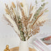 Natural Dried Flower Bouquet , Dried Pampas Grass Decor, 8 Varieties Flowers for Vase, Dried Floral Arrangements for Home Wedding Table Decor(Green)