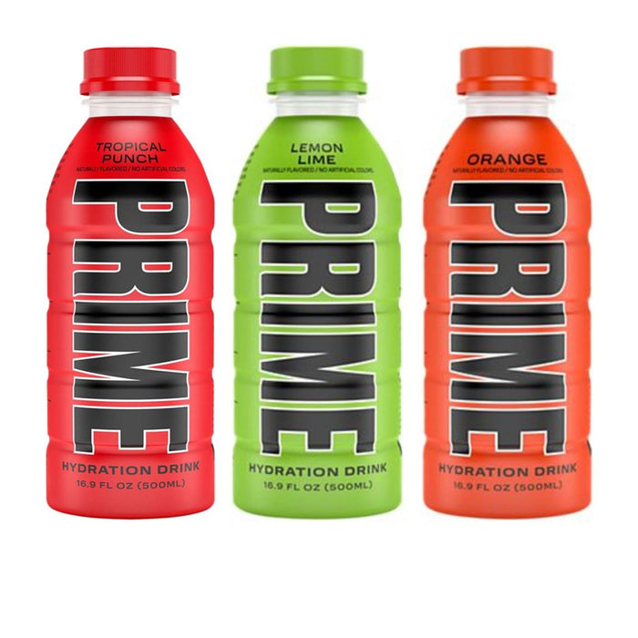 Hydration Drink Variety Pack (16.9Oz 12Pk) Tropical Punch, Lemon Lime, Orange