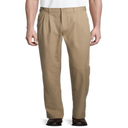 George Big Men'S Pleated Front Wrinkle Resistant Pants