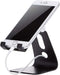Adjustable Aluminum Cell Phone Desk Stand for Iphone and Android, Silver