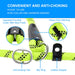 Slip Lead Dog Leash, Anti-Choking with Traffic Padded Two Handles, Reflective Strong Sturdy Heavy Duty Rope Leash, 6FT Dog Training Leash for Medium Large Dogs(6' Green)
