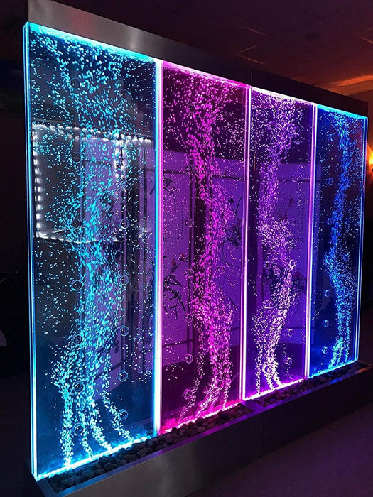 72" Tall X 80" Wide XXL Dancing Bubble Fountain, Floor Standing, Color Lights/Remote Ctrl