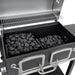 Kenmore 32-Inch Smart Charcoal Grill with Bluetooth Meat Thermometer, LCD Display, and Temperature Probes, Black/Stainless Steel