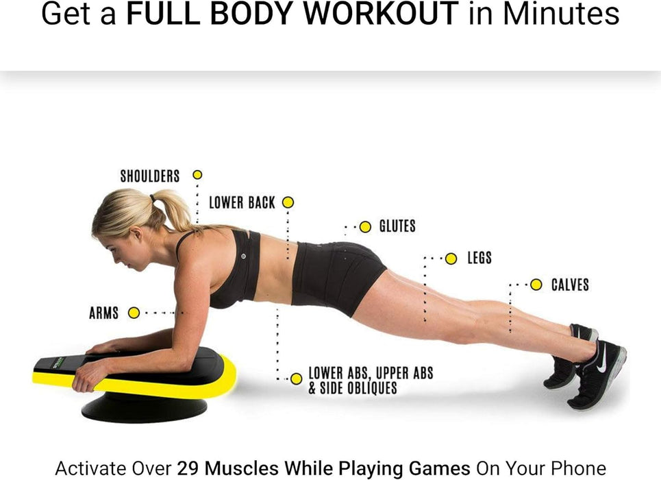 Stealth Core Deluxe Trainer - Turn Fitness into a Fun Game - Get Strong Sexy Abs and Lean Core Playing Games on Your Phone; Free Ios/Android App; 4 Free Mobile Games Included; Dynamic Abs & Core Training; Only 3 Minutes a Day