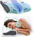 Cervical anti Snore Pillows for Sleeping - Ergonomic Neck Support Pillow for Neck & Shoulder Pain Relief - Side, Back, Stomach Sleepers - Contour Best Bed Anti-Snoring Pillows for Sleeping