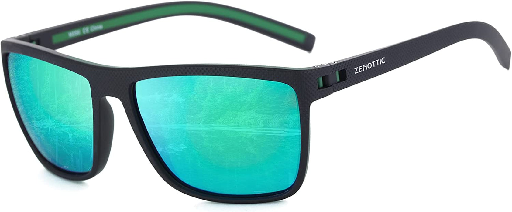 Polarized Sunglasses for Men Lightweight TR90 Frame UV400 Protection Square Sun Glasses