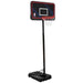 NBA Official 44 In. Portable Basketball System Hoop with Polyethylene Backboard