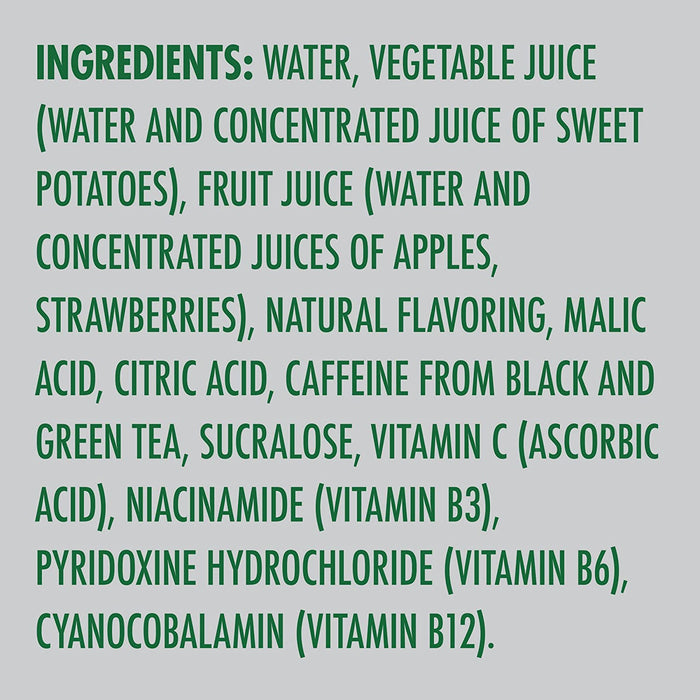 V8 +SPARKLING ENERGY Strawberry Kiwi Energy Drink, Made with Real Vegetable and Fruit Juices, 11.5 FL OZ Can (Pack of 12)