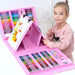 208 PCS Kid Draw Set Colored Pencil Crayon Watercolors Pens with Drawing Board Drawing Set Toy School Supplies Kid Gifts