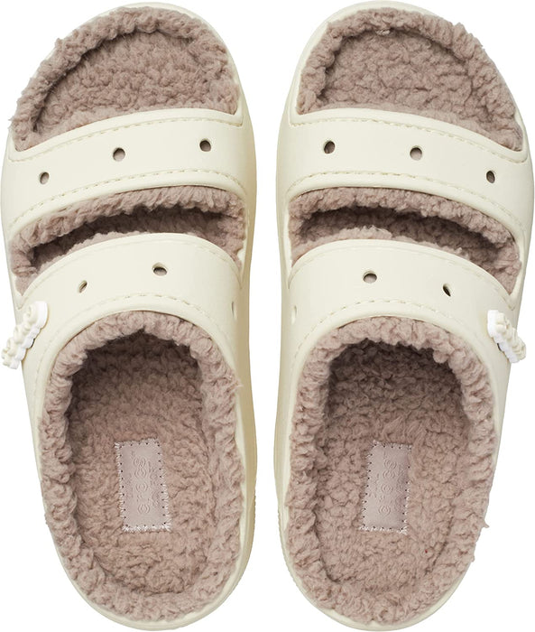 Unisex-Adult Classic Cozzzy Platform Sandals | Fuzzy Slippers Slide