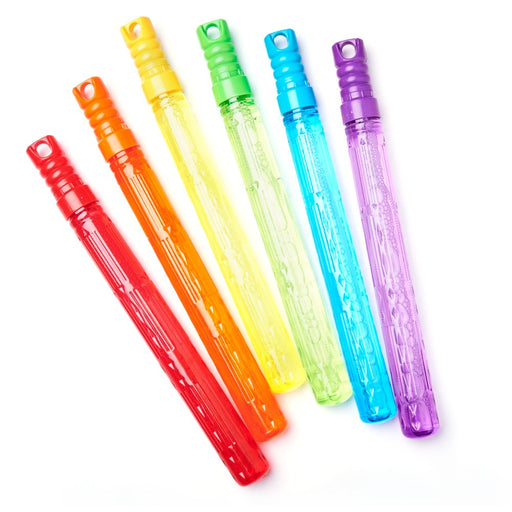 Play Day Bubble Maker Stick Toy with 30 Ounce Bubble Solution, 6 Pack, Multiple Colors