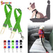 2 Pack Adjustable Pet Dog Cat Car Seat Belt Strap Safety Leads Seatbelt Harness for All Vehicle (Green)