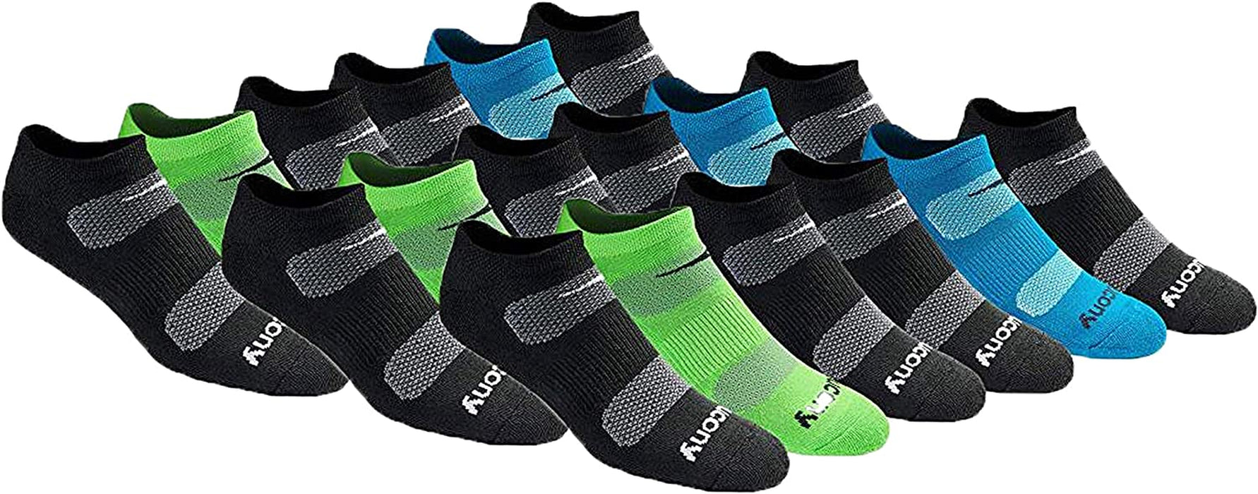 Men'S Multi-Pack Mesh Ventilating Comfort Fit Performance No-Show Socks