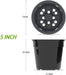 25 Packs 4 5 6 Inch Nursery Pots round Flower Pots Decorative Plastic Pots for Plants with Drainage Hole Seed Starting Pots for Seeding, Succulent(5 Inch, Black)