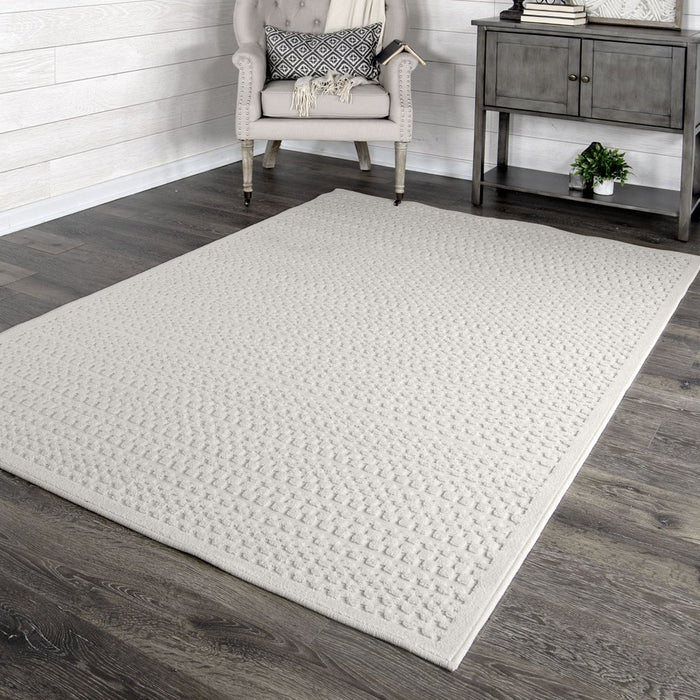 My Texas House Quail Hollow, Country/Cottage, Geometric, Woven Area Rug, 5'2" X 7'6"