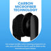 Carbonklean Glasses Cleaner - for Eyeglasses, Reading Glasses, and More - Lens Cleaner with Carbon Microfiber Tech - Injected Blue - 1 Count