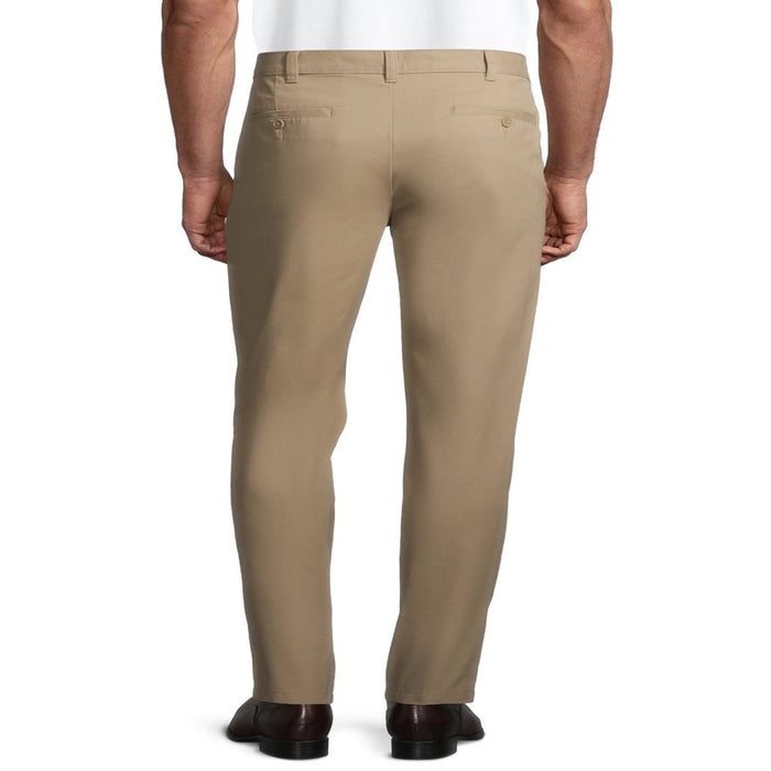 George Big Men'S Flat Front Wrinkle Resistant Pants