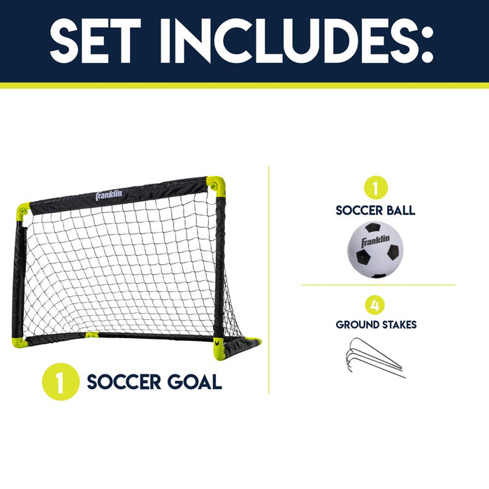Kids Mini Soccer Goal Set - Youth Goal + Ball Set - 36"