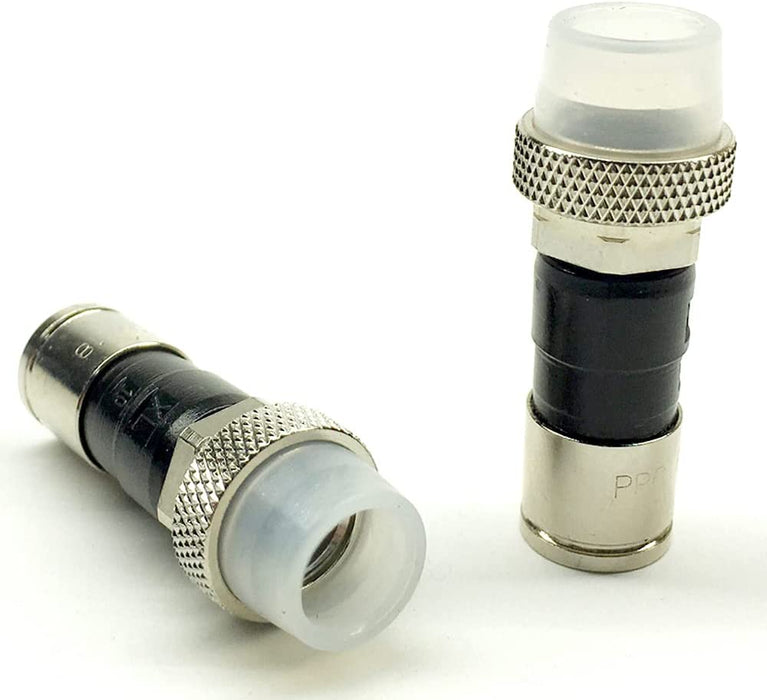 5 Pieces PPC RG11 White Weather Boot Signaltight Aqua Tight Universal Compression Connector Nitin-Plated Brass Construction Coaxial Fitting EX11N716WSPLUS 21Mm Stroke Length