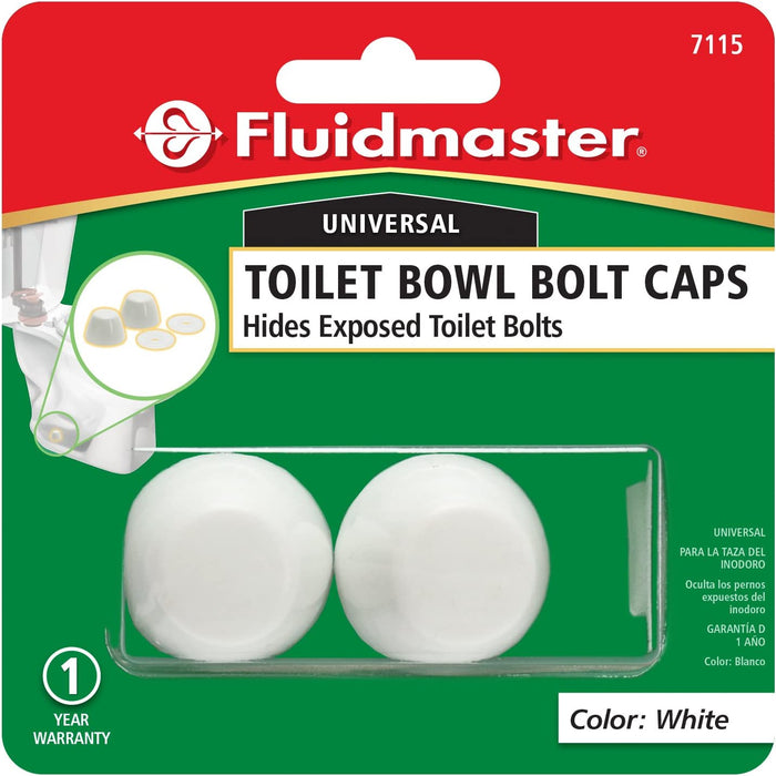 7115 Replacement Toilet Bolt Caps in White