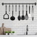 Lux Decor Collection 23 Piece Kitchen Utensils Set - Nylon and Stainless Steel Cooking Utensils Set - Black Utensil Kitchen Starter Set